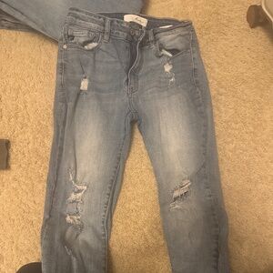 Kancan straight fit ripped jeans